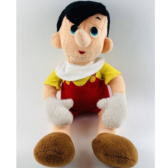 1970s Pinocchio Big Plush Vintage Disney Characters California Stuffed Doll 80s - Picture 1 of 9
